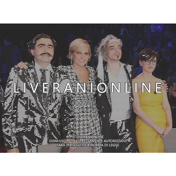 MILANO 17/11/2011 TRASMISSIONE TV \'SKY\' X FACTOR 5a EDIZIONE nella foto ELIO - SIMONA VENTURA - MORGAN - ARISA PH.FIOCHI/AG ALDO LIVERANI SAS