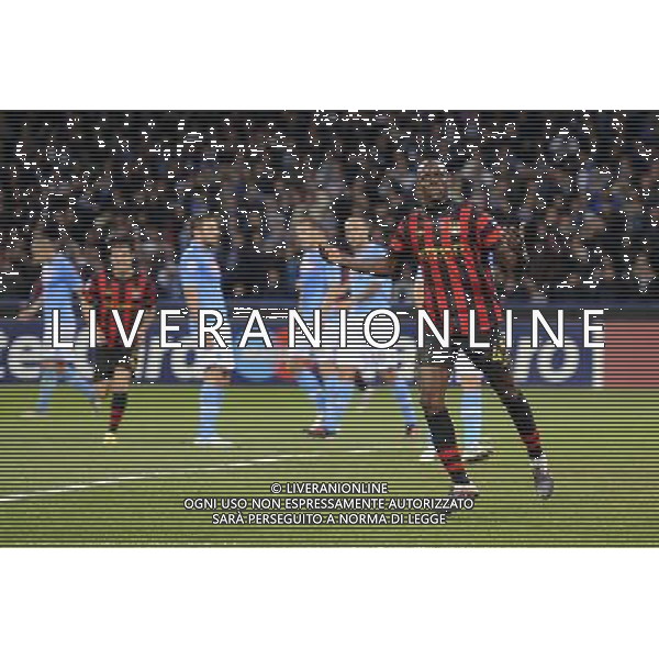 Napoli - 22/11/2011 - Stadio San Paolo - Uefa Champions League 2011/2012 - Fase a gironi (Gruppo A) - Napoli vs Manchester City - nella foto: esultanza dopo il gol di mario balotelli å© Fabrizio Corradetti - Ag. Aldo Liverani sas