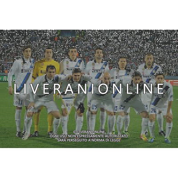 UEFA Champions League Group B soccer match between Trabzonspor and Inter Milan at Avni Aker stadium in Trabzon, Turkey, 22.11.2011. Match Scored : Trabzonspor 1 - Inter 1 Pictured: Inter Team. PILKA NOZNA LIGA MISTRZOW SEZON 2011/2012 TRABZONSPORT - INTER MEDIOLAN FOT.SESKIMPHOTO/NEWSPIX.PL TURKEY, GERMANY, AUSTRIA AND UK OUT !!! --- Newspix.pl /AG ALDO LIVERANI SAS CHAMPIONS LEAGUE TRABZONSPOR - INTER - ITALY ONLY - *** Local Caption *** .