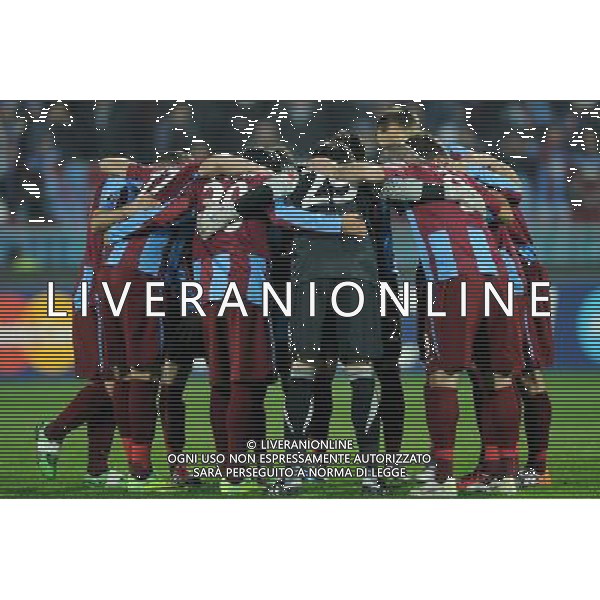 UEFA Champions League Group B soccer match between Trabzonspor and Inter Milan at Avni Aker stadium in Trabzon, Turkey, 22.11.2011. Match Scored : Trabzonspor 1 - Inter 1 Pictured: Trabzonspor team. PILKA NOZNA LIGA MISTRZOW SEZON 2011/2012 TRABZONSPORT - INTER MEDIOLAN FOT.SESKIMPHOTO/NEWSPIX.PL TURKEY, GERMANY, AUSTRIA AND UK OUT !!! --- Newspix.pl /AG ALDO LIVERANI SAS CHAMPIONS LEAGUE TRABZONSPOR - INTER - ITALY ONLY - *** Local Caption *** .