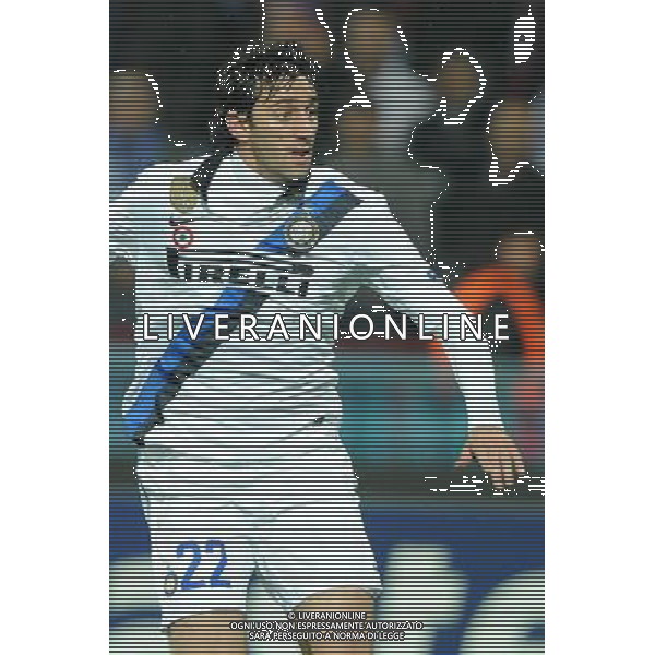 UEFA Champions League Group B soccer match between Trabzonspor and Inter Milan at Avni Aker stadium in Trabzon, Turkey, 22.11.2011. Match Scored : Trabzonspor 1 - Inter 1 Pictured: Diego Milito of Inter. PILKA NOZNA LIGA MISTRZOW SEZON 2011/2012 TRABZONSPORT - INTER MEDIOLAN FOT.SESKIMPHOTO/NEWSPIX.PL TURKEY, GERMANY, AUSTRIA AND UK OUT !!! --- Newspix.pl /AG ALDO LIVERANI SAS CHAMPIONS LEAGUE TRABZONSPOR - INTER - ITALY ONLY - *** Local Caption *** .