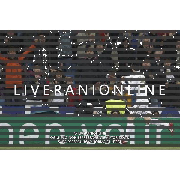 Real Madrid\'s Javier Callejon (goal) during Champions League match on november 22nd, 2011 Photo: Cid-Fuentes / Cebolla / ALFAQUI /AG ALDO LIVERANI REAL MADRID DINAMO ZAGABRIA CHAMPIONS LEAGUE - ITALY ONLY -