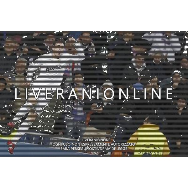 Real Madrid\'s Javier Callejon (goal) during Champions League match on november 22nd, 2011 Photo: Cid-Fuentes / Cebolla / ALFAQUI /AG ALDO LIVERANI REAL MADRID DINAMO ZAGABRIA CHAMPIONS LEAGUE - ITALY ONLY -
