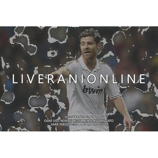 Real Madrid\'s Xabi Alonso during Champions League match on november 22nd, 2011 Photo: Cid-Fuentes / Cebolla / ALFAQUI /AG ALDO LIVERANI REAL MADRID DINAMO ZAGABRIA CHAMPIONS LEAGUE - ITALY ONLY -