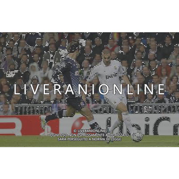 Real Madrid\'s Karim Benzema during Champions League match on november 22nd, 2011 Photo: Cid-Fuentes / Cebolla / ALFAQUI /AG ALDO LIVERANI REAL MADRID DINAMO ZAGABRIA CHAMPIONS LEAGUE - ITALY ONLY -