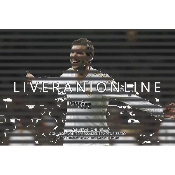 Real Madrid\'s Gonzalo Higuain goal during Champions League match on november 22nd, 2011 Photo: Cid-Fuentes / Cebolla / ALFAQUI /AG ALDO LIVERANI REAL MADRID DINAMO ZAGABRIA CHAMPIONS LEAGUE - ITALY ONLY -