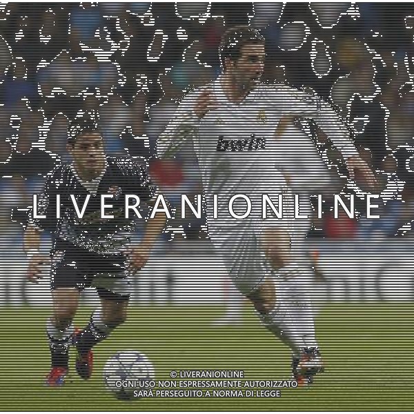 Real Madrid\'s Gonzalo Higuain goal during Champions League match on november 22nd, 2011 Photo: Cid-Fuentes / Cebolla / ALFAQUI /AG ALDO LIVERANI REAL MADRID DINAMO ZAGABRIA CHAMPIONS LEAGUE - ITALY ONLY -