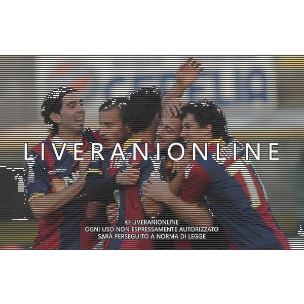 BOLOGNA CROTONE COPPA ITALIA 23/11/2011 NELLA FOTO ESULTANZA DOPO GOL VANTAGGIATO FOTO SCHICCHI/ALDO LIVERANI