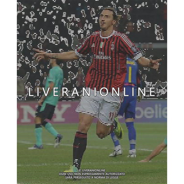 UEFA Champions League 2011/2012 Gruppo H Milano - 23.11.2011 Milan-Barcellona Nella Foto:ibrahimovic zlatan esulta /Ph.Vitez-Ag. Aldo Liverani