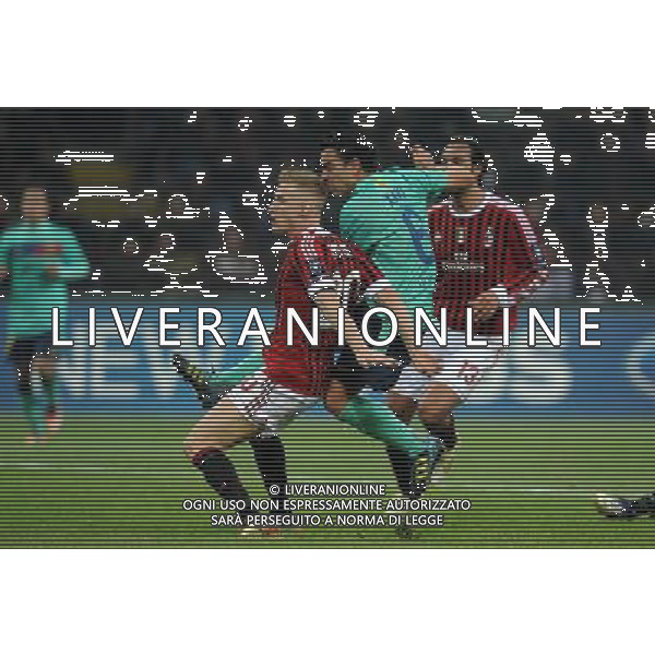 UEFA Champions League 2011/2012 Gruppo H Milano - 23.11.2011 Milan-Barcellona Nella Foto:xavi gol /Ph.Vitez-Ag. Aldo Liverani