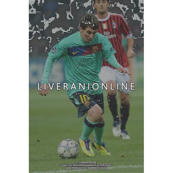 UEFA Champions League - Fase a Gironi 5Á giornata Gruppo H Milano 23-11-2011 Milan - Barcellona nella foto: Lionel Messi (Barcellona) foto Roberto Garavaglia - ag. Aldo Liverani sas
