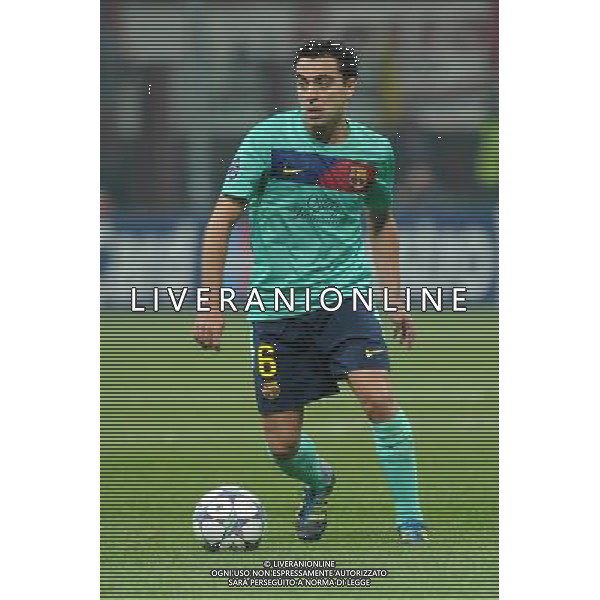 UEFA Champions League - Fase a Gironi 5Á giornata Gruppo H Milano 23-11-2011 Milan - Barcellona nella foto: Xavi Hernandez (Barcellona) foto Roberto Garavaglia - ag. Aldo Liverani sas
