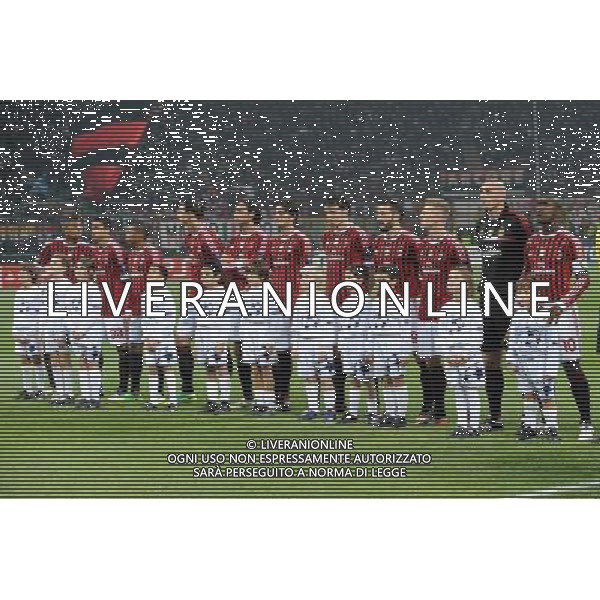 UEFA Champions League - Fase a Gironi 5Á giornata Gruppo H Milano 23-11-2011 Milan - Barcellona nella foto: il Milan schierato a inizio gara foto Roberto Garavaglia - ag. Aldo Liverani sas