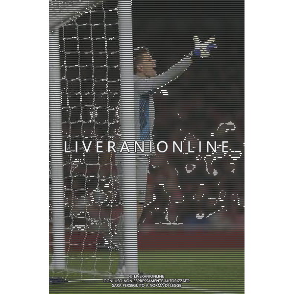 Arsenal\'s Wojciech Szczesny Football - UEFA Champions League - Group F - Arsenal London v Borussia Dortmund - Wed 23 Nov 2011 - Emirates Stadium - London - UK Foto: Michal Zemanek / Newspix.pl LIGA MISTRZOW SEZON 2011/2012 PILKA NOZNA ARSENAL LONDYN vs BORUSSIA DORTMUND --- Newspix.pl - AG. ALDO LIVERANI SAS ITALY ONLY