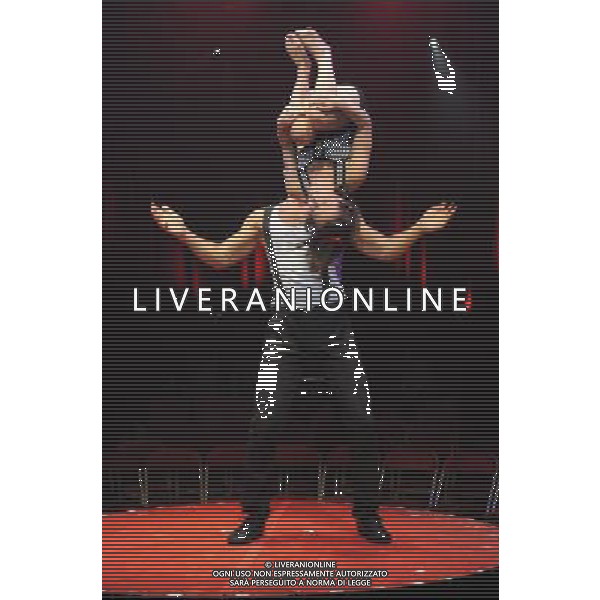 Chris-Iris performing at a press call to promote La Soiree, a new unique theatre show with a heady cocktail of cabaret, new burlesque and circus sideshows, Roundhouse, London. 24th November 2011 ©photoshot/AG ALDO LIVERANI SAS- ITALY ONLY -