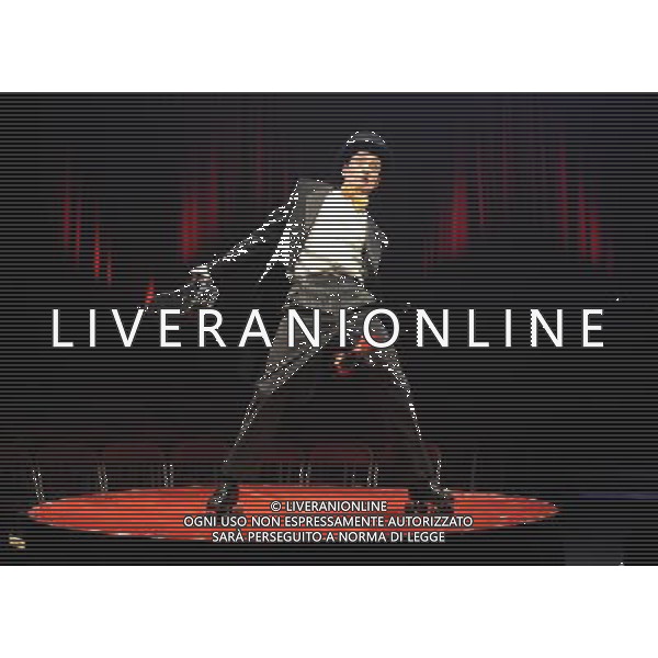 Nate Cooper performing at a press call to promote La Soiree, a new unique theatre show with a heady cocktail of cabaret, new burlesque and circus sideshows, Roundhouse, London. 24th November 2011 ©photoshot/AG ALDO LIVERANI SAS- ITALY ONLY -