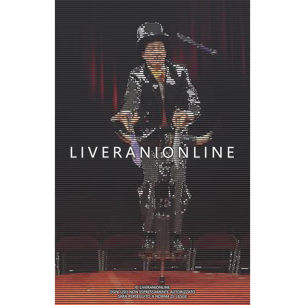 Nate Cooper performing at a press call to promote La Soiree, a new unique theatre show with a heady cocktail of cabaret, new burlesque and circus sideshows, Roundhouse, London. 24th November 2011 ©photoshot/AG ALDO LIVERANI SAS- ITALY ONLY -