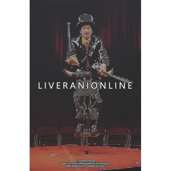 Nate Cooper performing at a press call to promote La Soiree, a new unique theatre show with a heady cocktail of cabaret, new burlesque and circus sideshows, Roundhouse, London. 24th November 2011 ©photoshot/AG ALDO LIVERANI SAS- ITALY ONLY -