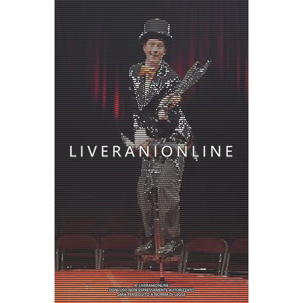 Nate Cooper performing at a press call to promote La Soiree, a new unique theatre show with a heady cocktail of cabaret, new burlesque and circus sideshows, Roundhouse, London. 24th November 2011 ©photoshot/AG ALDO LIVERANI SAS- ITALY ONLY -