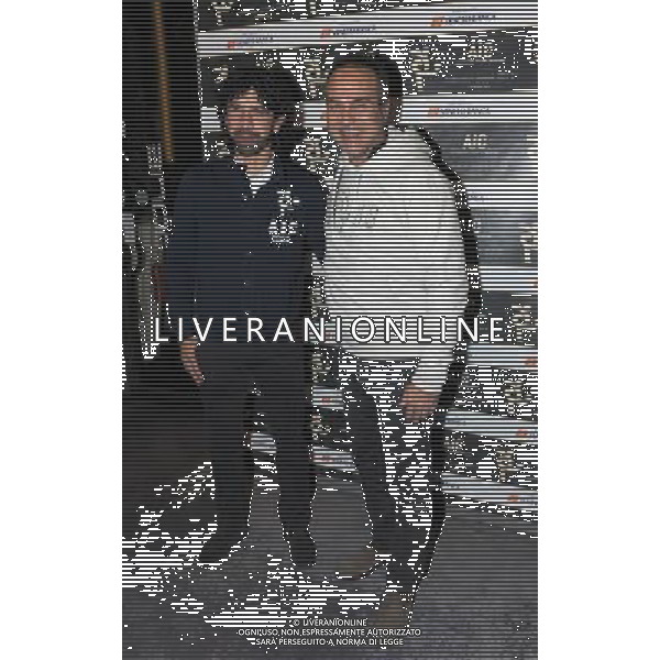 MILANO 28/11/2011 VIA INDUNO, 1 L\' AIC (ASSOCIAZIONE ITALIANA CALCIATORI) PRESENTA LA FELPA DELL\' ASSOCIAZIONE NELLA FOTO DAMIANO TOMMASI ED ANTONIO CABRINI FOTO ROMANO/AG ALDO LIVERANI