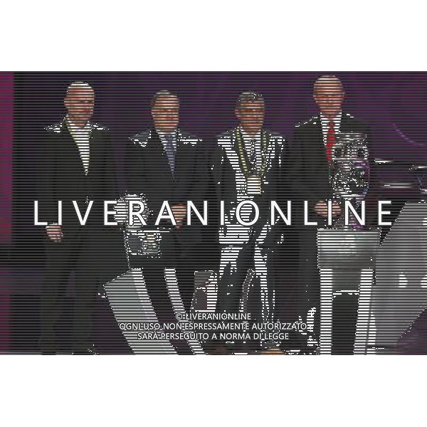 02.12.2011 KIJOW, UKRAINA, (KYIEV), PALAC UKRAINA (UKRAINA PALACE) UEFA EURO 2012 LOSOWANIE GRUP MISTRZOSTW EUROPY EURO 2012 (UKRAINA PALACE FINAL GROUP DRAW EURO 2012) NZ TRENERZY GRUPY A EURO 2012; MICHAL BILEK (L), DICK ADVOCAAT, FERNANDO SANTOS, FRANCISZEK SMUDA FOTO LUKASZ GROCHALA/CYFRASPORT/NEWSPIX.PL --- Newspix.pl AG ALDO LIVERANI S A S ONLY ITALY *** Local Caption *** www.newspix.pl mail us: info@newspix.pl call us: 0048 022 23 22 222 --- Polish Picture Agency by Ringier Axel Springer Poland
