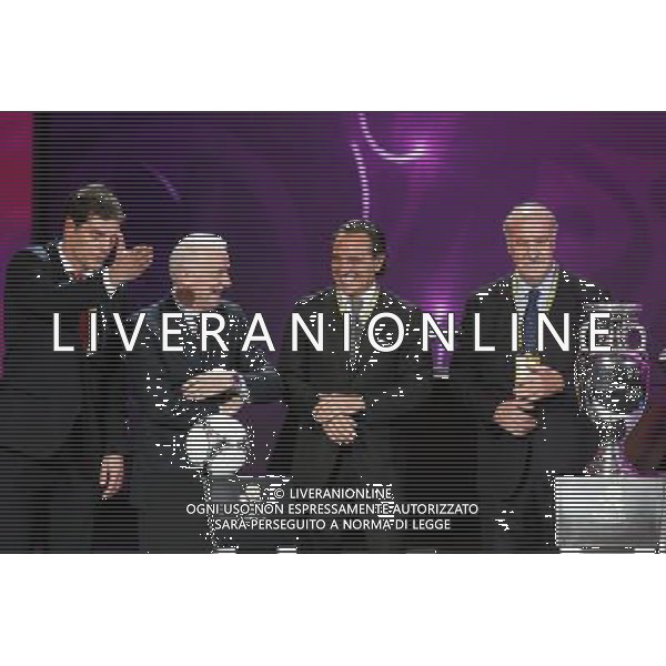 02.12.2011 KIJOW, UKRAINA, (KYIEV), PALAC UKRAINA (UKRAINA PALACE) UEFA EURO 2012 LOSOWANIE GRUP MISTRZOSTW EUROPY EURO 2012 (UKRAINA PALACE FINAL GROUP DRAW EURO 2012) NZ RENERZY REPREZENTACJI W GRUPIEC (HEAD COACHES GROUP C TEAMS); SLAVEN BILIC, GIOVANNI TRAPATTONI, CESARE PRANDELLI, VICENTE DEL BOSQUE FOTO LUKASZ GROCHALA/CYFRASPORT/NEWSPIX.PL --- Newspix.pl AG ALDO LIVERANI S A S ONLY ITALY *** Local Caption *** www.newspix.pl mail us: info@newspix.pl call us: 0048 022 23 22 222 --- Polish Picture Agency by Ringier Axel Springer Poland