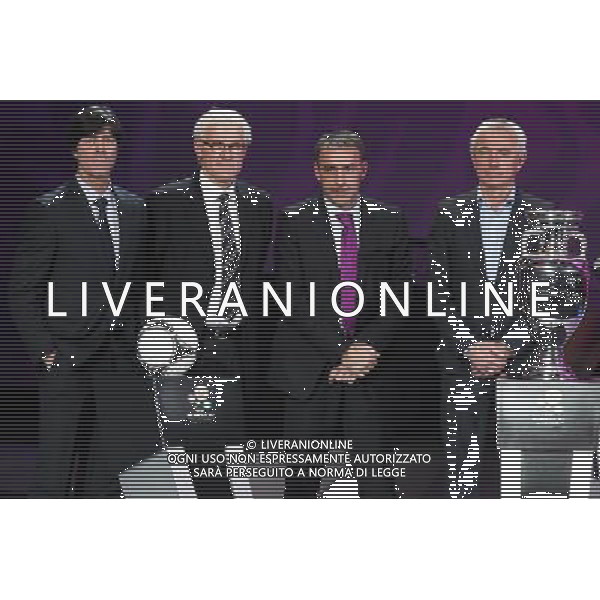 02.12.2011 KIJOW, UKRAINA, (KYIEV), PALAC UKRAINA (UKRAINA PALACE) UEFA EURO 2012 LOSOWANIE GRUP MISTRZOSTW EUROPY EURO 2012 (UKRAINA PALACE FINAL GROUP DRAW EURO 2012) NZ RENERZY REPREZENTACJI W GRUPIE B(HEAD COACHES GROUP B TEAMS); JOACHIM LOEW, MORTEN OLSEN, PAULO BENTO, DICK VAN MARWIJK FOTO LUKASZ GROCHALA/CYFRASPORT/NEWSPIX.PL --- Newspix.pl AG ALDO LIVERANI S A S ONLY ITALY *** Local Caption *** www.newspix.pl mail us: info@newspix.pl call us: 0048 022 23 22 222 --- Polish Picture Agency by Ringier Axel Springer Poland