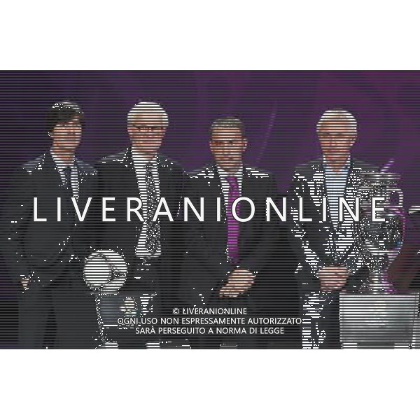 02.12.2011 KIJOW, UKRAINA, (KYIEV), PALAC UKRAINA (UKRAINA PALACE) UEFA EURO 2012 LOSOWANIE GRUP MISTRZOSTW EUROPY EURO 2012 (UKRAINA PALACE FINAL GROUP DRAW EURO 2012) NZ RENERZY REPREZENTACJI W GRUPIE B(HEAD COACHES GROUP B TEAMS); JOACHIM LOEW, MORTEN OLSEN, PAULO BENTO, DICK VAN MARWIJK FOTO LUKASZ GROCHALA/CYFRASPORT/NEWSPIX.PL --- Newspix.pl AG ALDO LIVERANI S A S ONLY ITALY *** Local Caption *** www.newspix.pl mail us: info@newspix.pl call us: 0048 022 23 22 222 --- Polish Picture Agency by Ringier Axel Springer Poland