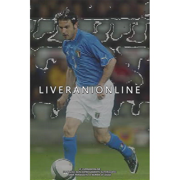 Neuchatel (Svizzera) 30/04/2003 Svizzera - Italia Amichevole nella foto Stefano Fiore Agenzia Aldo Liverani