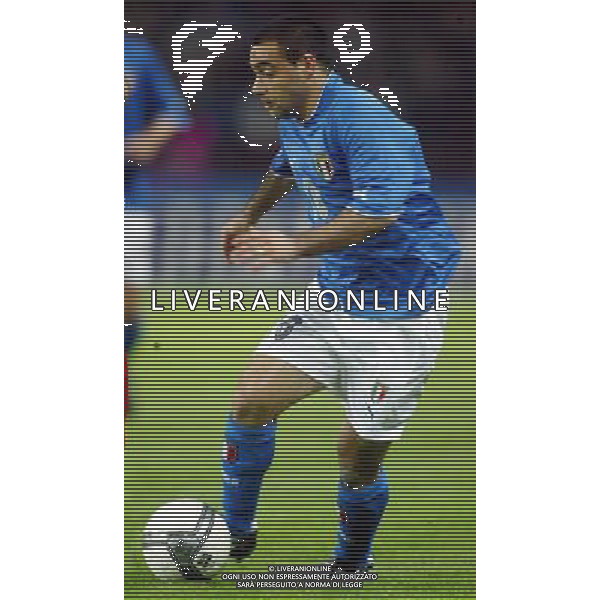 Neuchatel (Svizzera) 30/04/2003 Svizzera - Italia Amichevole nella foto Fabrizio Miccoli Agenzia Aldo Liverani