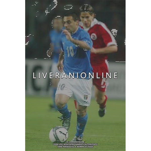 Neuchatel (Svizzera) 30/04/2003 Svizzera - Italia Amichevole nella foto Fabrizio Miccoli Agenzia Aldo Liverani