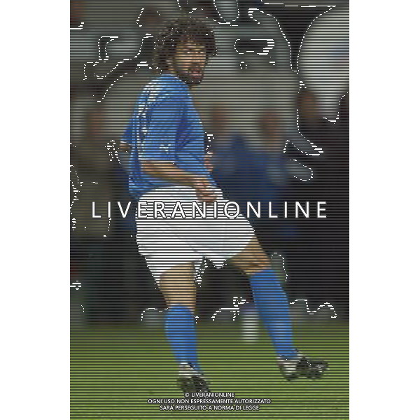 Neuchatel (Svizzera) 30/04/2003 Svizzera - Italia Amichevole nella foto Damiano Tommasi Agenzia Aldo Liverani