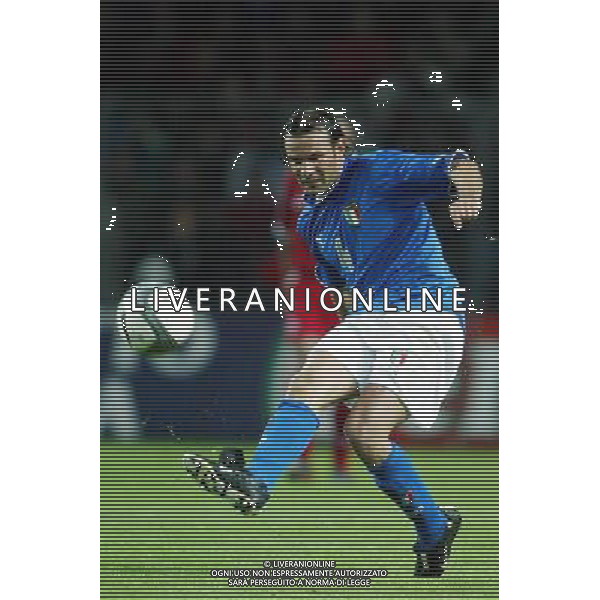 Neuchatel (Svizzera) 30/04/2003 Svizzera - Italia Amichevole nella foto Cristiano Zanetti Agenzia Aldo Liverani