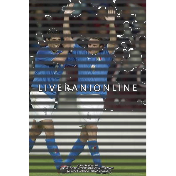 Neuchatel (Svizzera) 30/04/2003 Svizzera - Italia Amichevole nella foto Cristiano Zanetti Agenzia Aldo Liverani