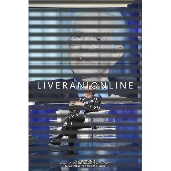 IL PRESIDENTE DEL CONSIGLIO MARIO MONTI OSPITE DELLA TRASMISSIONE TELEVISIVA \'PORTA A PORTA\' CONDOTTA DA BRUNO VESPA - ROMA 06/12/2011 ©CORRADETTI/AGENZIA ALDO LIVERANI SAS