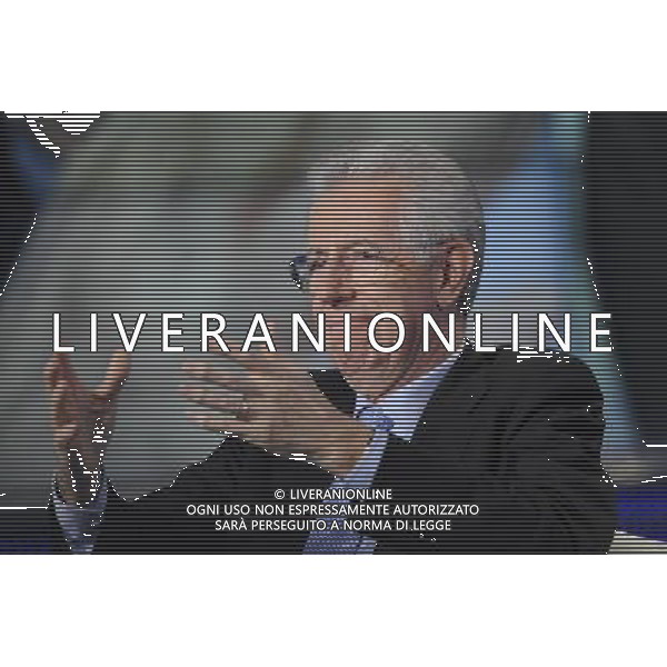 IL PRESIDENTE DEL CONSIGLIO MARIO MONTI OSPITE DELLA TRASMISSIONE TELEVISIVA \'PORTA A PORTA\' CONDOTTA DA BRUNO VESPA - ROMA 06/12/2011 ©CORRADETTI/AGENZIA ALDO LIVERANI SAS