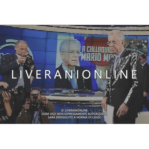 IL PRESIDENTE DEL CONSIGLIO MARIO MONTI OSPITE DELLA TRASMISSIONE TELEVISIVA \'PORTA A PORTA\' CONDOTTA DA BRUNO VESPA - ROMA 06/12/2011 ©CORRADETTI/AGENZIA ALDO LIVERANI SAS