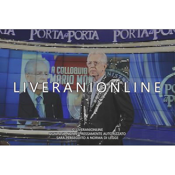IL PRESIDENTE DEL CONSIGLIO MARIO MONTI OSPITE DELLA TRASMISSIONE TELEVISIVA \'PORTA A PORTA\' CONDOTTA DA BRUNO VESPA - ROMA 06/12/2011 ©CORRADETTI/AGENZIA ALDO LIVERANI SAS
