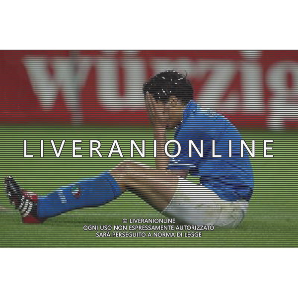 Neuchatel (Svizzera) 30/04/2003 Svizzera - Italia Amichevole nella foto Bernardo Corradi Agenzia Aldo Liverani