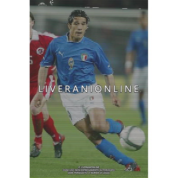 Neuchatel (Svizzera) 30/04/2003 Svizzera - Italia Amichevole nella foto Bernardo Corradi Agenzia Aldo Liverani