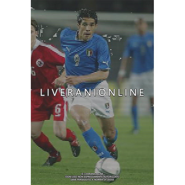Neuchatel (Svizzera) 30/04/2003 Svizzera - Italia Amichevole nella foto Bernardo Corradi Agenzia Aldo Liverani