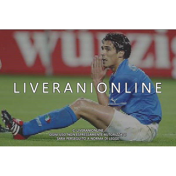 Neuchatel (Svizzera) 30/04/2003 Svizzera - Italia Amichevole nella foto Bernardo Corradi Agenzia Aldo Liverani