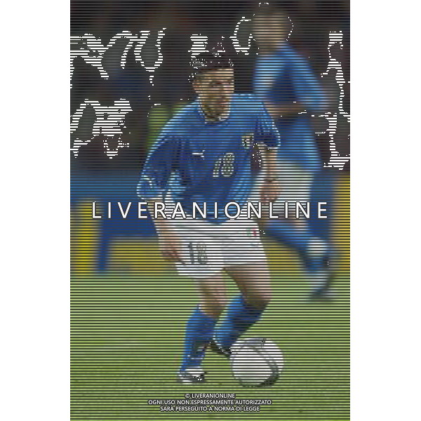 Neuchatel (Svizzera) 30/04/2003 Svizzera - Italia Amichevole nella foto Antonio Di Natale Agenzia Aldo Liverani