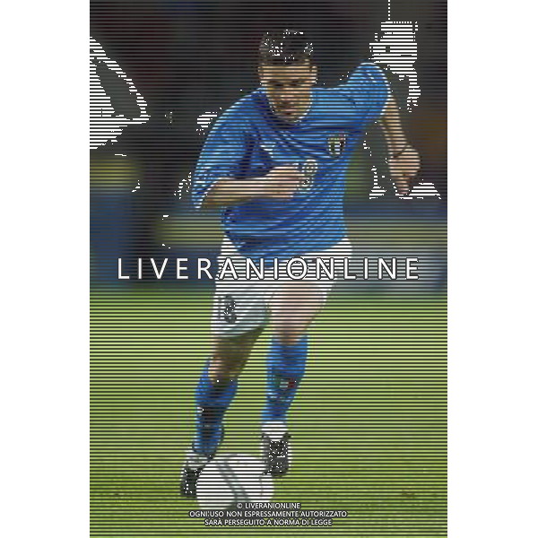 Neuchatel (Svizzera) 30/04/2003 Svizzera - Italia Amichevole nella foto Antonio Di Natale Agenzia Aldo Liverani