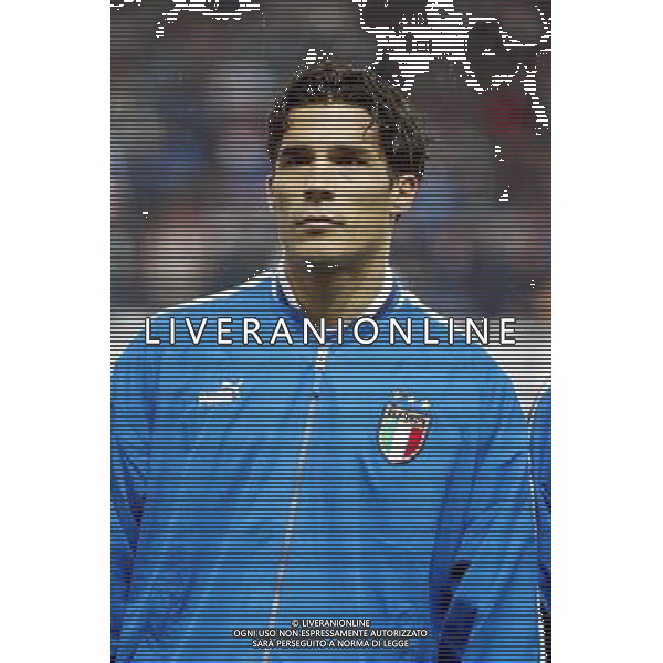 NAZIONALE ITALIANA CALCIO 2003 NELLA FOTO CORRADI BERNARDO FOTO ALDO LIVERANI