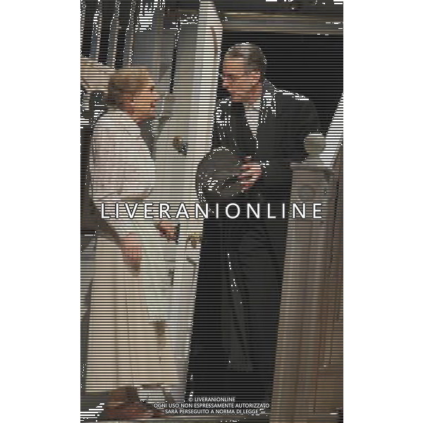 \'The Ladykillers\' cast photocall for new production at the Gielgud Theatre, Shaftesbury Avenue, London - December 5th 2011 This new stage adaptation by Graham Linehan stars - PETER CAPALDI as Professor Marcus, MARCIA WARREN as Mrs Wilberforce, BEN MILLER as Louis, JAMES FLEET as Major Courtney, CLIVE ROWE as One Round and STEPHEN WIGHT as Harry - ©photoshot/Agenzia Aldo Liverani Sas - ITALY ONLY - Photocall di presentazione dello spettacolo teatrale \'The Ladykillers\' per la nuova produzione al Teatro Gielgud, Shaftesbury Avenue, Londra - 5 DICEMBRE 2011