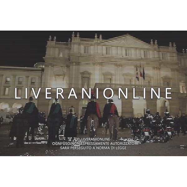 MILANO 7/12/2011 PRIMA DELLA SCALA NELLA FOTO IL TEATRO ALLA SCALA FOTO ROMANO/AG ALDO LIVERANI