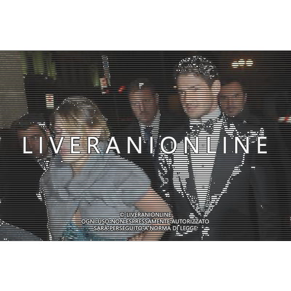 MILANO 7/12/2011 PRIMA DELLA SCALA NELLA FOTO BARBARA BERLUSCONI E PATO FOTO ROMANO/AG ALDO LIVERANI