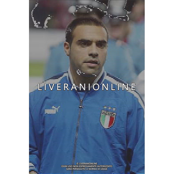 NAZIONALE ITALIANA CALCIO 2003 NELLA FOTO MICCOLI FABRIZIO FOTO ALDO LIVERANI