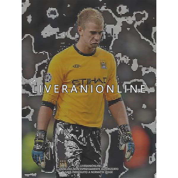 A disheartened looking Manchester City\'s Joe Hart Football - UEFA Champions League Group A - Manchester City v Bayern Munich - Wed 07 Dec 2011 - Etihad Stadium - Manchester Œ© CameraSport - 43 Linden Ave. Countesthorpe. Leicester. England. LE8 5PG - Tel: +44 (0) 116 277 4147 - admin@camerasport.com - www.camerasport.com ©AG ALDO LIVERANI SAS - ITALY ONLY *** Local Caption *** .